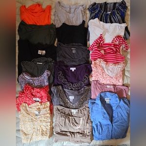 Maternity 34 Tops Bundle Sz L/XL